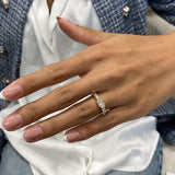 Diamond Stackable Ring 1.25 Carat Rose Gold 14K