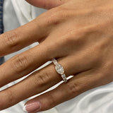 Diamond Stackable Ring 1.25 Carat Rose Gold 14K
