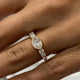 Diamond Stackable Ring 1.25 Carat Rose Gold 14K
