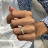 Diamond Stackable Ring 1.25 Carat Rose Gold 14K