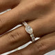 Diamond Stackable Ring 1.25 Carat Rose Gold 14K