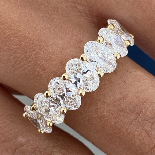 Diamond Wedding Band 2.71 Carat Yellow Gold 14K