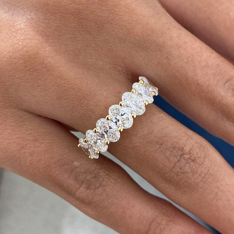 Diamond Wedding Band 2.71 Carat Yellow Gold 14K