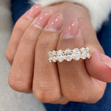 Diamond Wedding Band 2.71 Carat Yellow Gold 14K