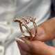 Diamond Wrap Ring 1.46 Carat Rose Gold 14K