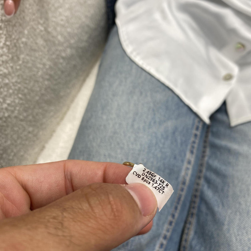 Diamond Wrap Ring 1.46 Carat Rose Gold 14K