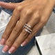 Diamond Wrap Ring 1.79 Carat White Gold 14K