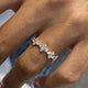 Diamond Stackable Ring 0.92 Carat Rose Gold 14K