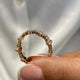 Diamond Stackable Ring 0.92 Carat Rose Gold 14K