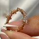 Diamond Stackable Ring 0.92 Carat Rose Gold 14K