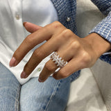 Diamond Statement Ring 3.52 Carat Rose Gold 14K