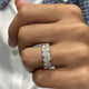 Diamond Band Ring 2.12 Carat White Gold 14K
