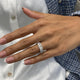 Diamond Band Ring 2.12 Carat White Gold 14K