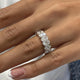Diamond Band Ring 2.12 Carat White Gold 14K