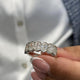 Diamond Band Ring 2.12 Carat White Gold 14K
