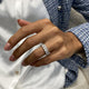 Diamond Band Ring 2.12 Carat White Gold 14K