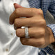 Diamond Band Ring 2.12 Carat White Gold 14K