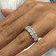 Diamond Band Ring 2.12 Carat White Gold 14K