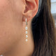 Diamond Dangle Earrings 2.4 ct Yellow Gold