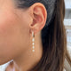 Diamond Dangle Earrings 2.4 ct Yellow Gold