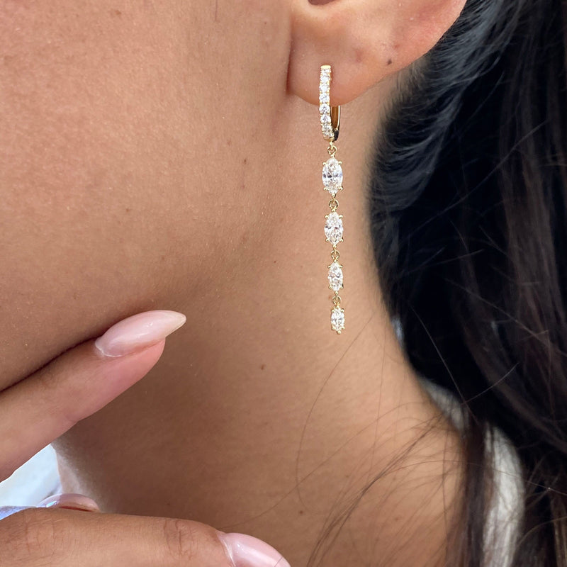 Diamond Drop 2.08 Carat Yellow Gold 14K