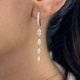 Diamond Drop 2.08 Carat Yellow Gold 14K