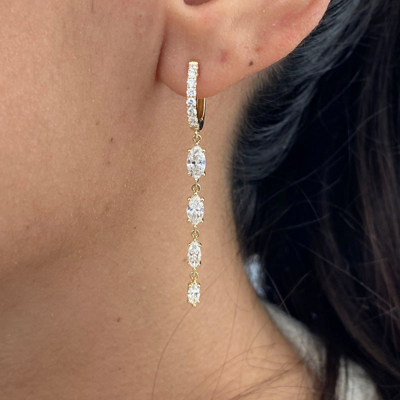 Diamond Drop 2.08 Carat Yellow Gold 14K