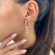 Diamond Dangle Earrings 2.2 ct Yellow Gold