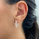 Diamond Hoop Earrings 1.82 Carat Rose Gold 14K