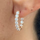 Diamond Hoop Earrings 1.82 Carat Rose Gold 14K