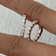 Diamond Hoop Earrings 1.8 ct Rose Gold