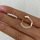 Diamond Hoop Earrings 1.8 ct Rose Gold