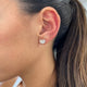 Diamond Stud Earrings 0.8 ct White Gold