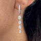 Diamond Drop Earrings 2.13 Carat White Gold 14K