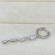 Diamond Dangle Earrings 2 ct White Gold