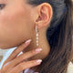 Diamond Drop Earrings 2.40 Carat White Gold 14K