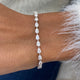 Diamond Tennis Bracelet 5.03 Carat White Gold 14K
