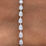 Diamond Tennis Bracelet 5.03 Carat White Gold 14K