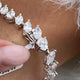 Diamond Tennis Bracelet 8.95 Carat White Gold 14K