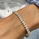 Diamond Tennis Bracelet 7.48 Carat White Gold 14K