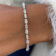 Diamond Tennis Bracelet 4.43 Carat White Gold 14K