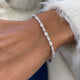 Diamond Tennis Bracelet 4.43 Carat White Gold 14K