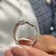 Diamond Pave Ring 0.71 Carat White Gold 14K