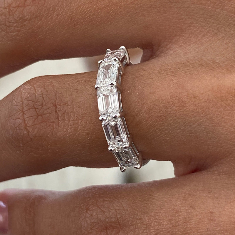 Diamond 5 Stone Ring 1.70 Carat White Gold 14K