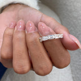 Diamond 5 Stone Ring 1.70 Carat White Gold 14K