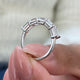 Diamond 5 Stone Ring 1.70 Carat White Gold 14K
