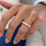 Diamond 5 Stone Ring 1.70 Carat White Gold 14K