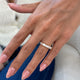 Diamond 5 Stone Ring 1.59 Carat Yellow Gold 14K