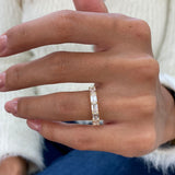 Diamond 5 Stone Ring 1.59 Carat Yellow Gold 14K