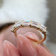 Diamond 5 Stone Ring 1.59 Carat Yellow Gold 14K